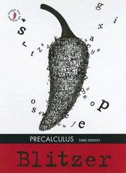 Cover of Precalculus by Robert Blitzer