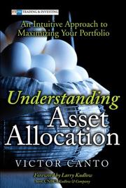 Cover of Understanding Asset Allocation by Victor A. Canto