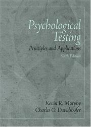 Cover of Psychological testing by Unknown