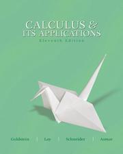 Cover of Calculus and its applications by Larry Joel Goldstein