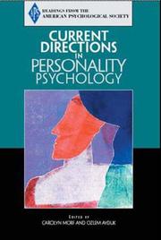 Front cover of APS, Current Directions in Personality Psychology Reader (Readings from the American Psychological Society) by Society (APS) The American Psychological Society