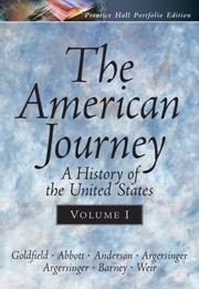 Cover of The American journey by David R. Goldfield