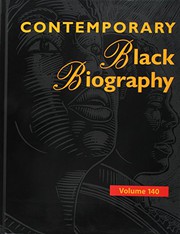 Front cover of Contemporary Black Biography by Gale Research Inc