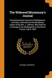 Front cover of The widowed missionary's journal by Keturah Jeffreys