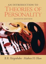 Cover of An introduction to theories of personality by B. R. Hergenhahn