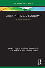 Front cover of Work in the Gig Economy by James Duggan