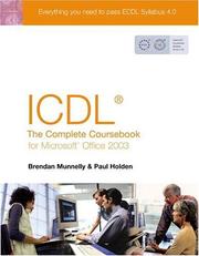 Cover of ICDL the Complete Coursebook for Office 2003 by Paul Holden