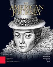 Cover of American Journey, TLC Edition, Volume 1, The (4th Edition) by David R. Goldfield