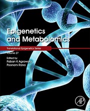 Cover of Epigenetics and Metabolomics by Paban K. Agrawala