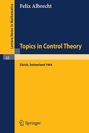 Front cover of Topics in Control Theory by Felix Albrecht