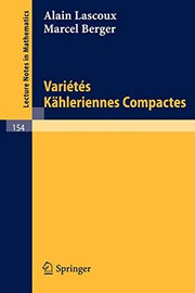 Front cover of Varietes Kähleriennes Compactes by Alain Lascoux