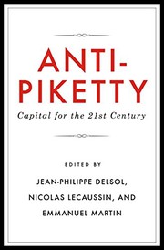 Cover of Anti-Piketty by Emmanuel Martin