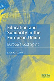 Front cover of Education and Solidarity in the European Union by Sarah K. St. John
