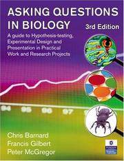Cover of Asking questions in biology by Chris Barnard