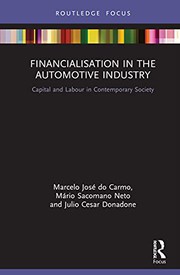 Front cover of Financialisation in the Automotive Industry by Marcelo José do Carmo