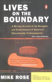 Cover of Lives on the boundary by Mike Rose