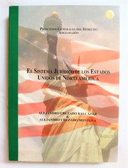 Front cover of El sistema jurídico de los Estados Unidos de Norteamérica by Alejandro Cruzado Balcázar