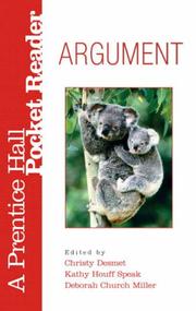 Front cover of Argument Prent Hall Pocket Reader SF Writer (Prentice Hall Pocket Reader) by Christy Desmet