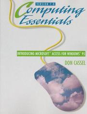 Cover of Computing essentials by Don Cassel