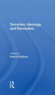 Front cover of Terrorism, Ideology And Revolution by Noel O'sullivan