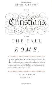 Front cover of The Christians and the fall of Rome by Edward Gibbon