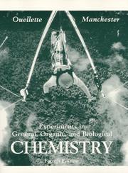 Cover of Experiments in General, Organic and Biological Chemistry (3rd Edition) by Ouellette, Robert J.