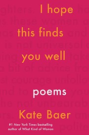 Front cover of I Hope This Finds You Well by Kate Baer