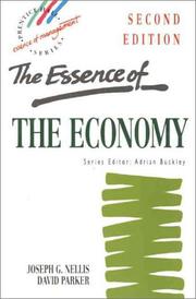 Front cover of The essence of the economy by J. G. Nellis