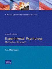 Cover of Experimental psychology by F. J. McGuigan