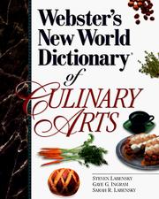 Cover of Webster's new world dictionary of culinary arts by Steven R. Labensky