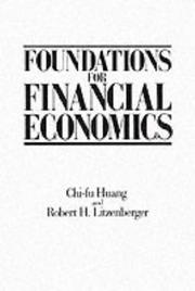 Front cover of Foundations for financial economics by Chi-fu Huang