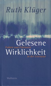 Cover of Gelesene Wirklichkeit by Ruth Klüger