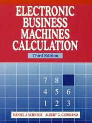 Cover of Electronic business machines calculation by Schneck, Daniel J.