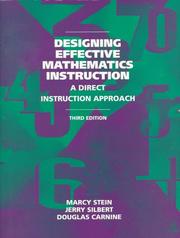 Cover of Designing effective mathematics instruction by Marcy Stein
