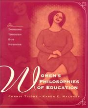 Front cover of Women's philosophies of education by Connie Titone