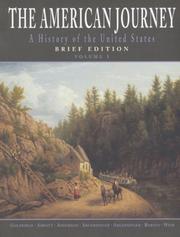 Front cover of American Journey by David R. Goldfield