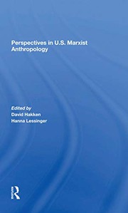 Front cover of Perspectives In U.s. Marxist Anthropology by David J. Hakken