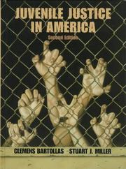 Front cover of Juvenile justice in America by Clemens Bartollas