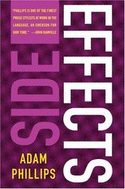 Cover of Side Effects by Adam Phillips