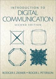 Front cover of Introduction to Digital Communication (2nd Edition) by Rodger E. Ziemer