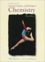 Cover of Fundamentals of general, organic, and biological chemistry by John E. McMurry