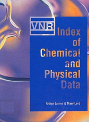 Front cover of VNR index of chemical and physical data by A. M. James