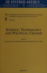 Front cover of Science, technology, and political change by Dieter Hoffmann