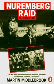 Front cover of The Nuremberg raid, 30-31 March 1944 by Martin Middlebrook