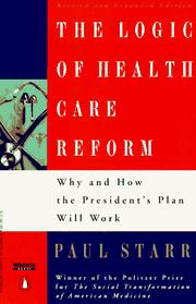 Cover of The logic of health-care reform by Paul Starr
