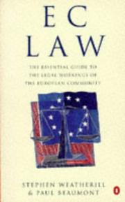 Front cover of Ec Law by Stephen Weatherill