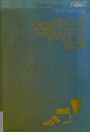 Front cover of Education for transition to market economy in countries of Central and Eastern Europe by Krzysztof Cichocki