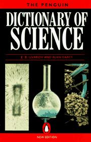 Cover of The Penguin dictionary of science by E. B. Uvarov