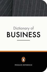 Front cover of The new Penguin business dictionary by Graham Bannock