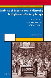 Cover of Cabinets of Experimental Philosophy in Eighteenth-Century Europe by Giorgio Strano